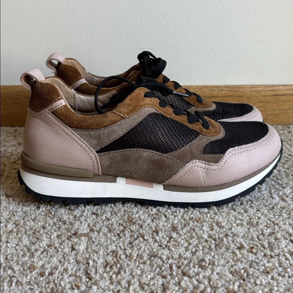 Gabor Comfort Women’s Pink Brown Leather Suede Sneakers Shoes Unworn? US 5